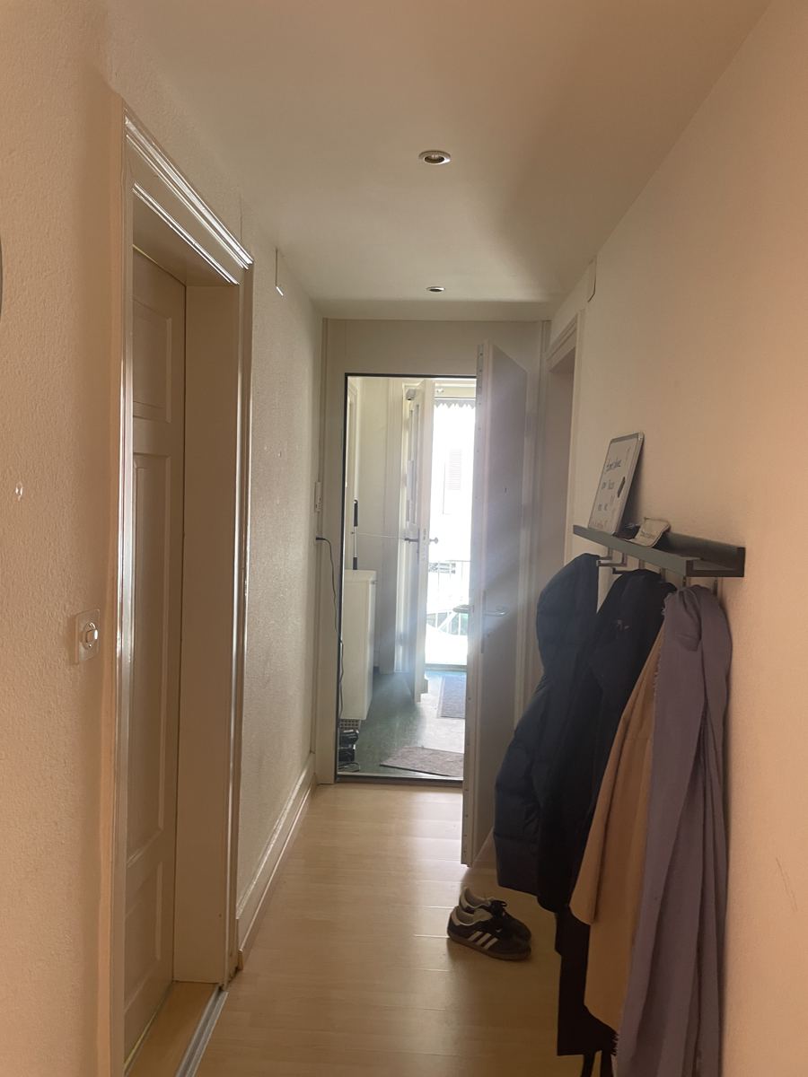 Coat rack fitted in the hallway — finished