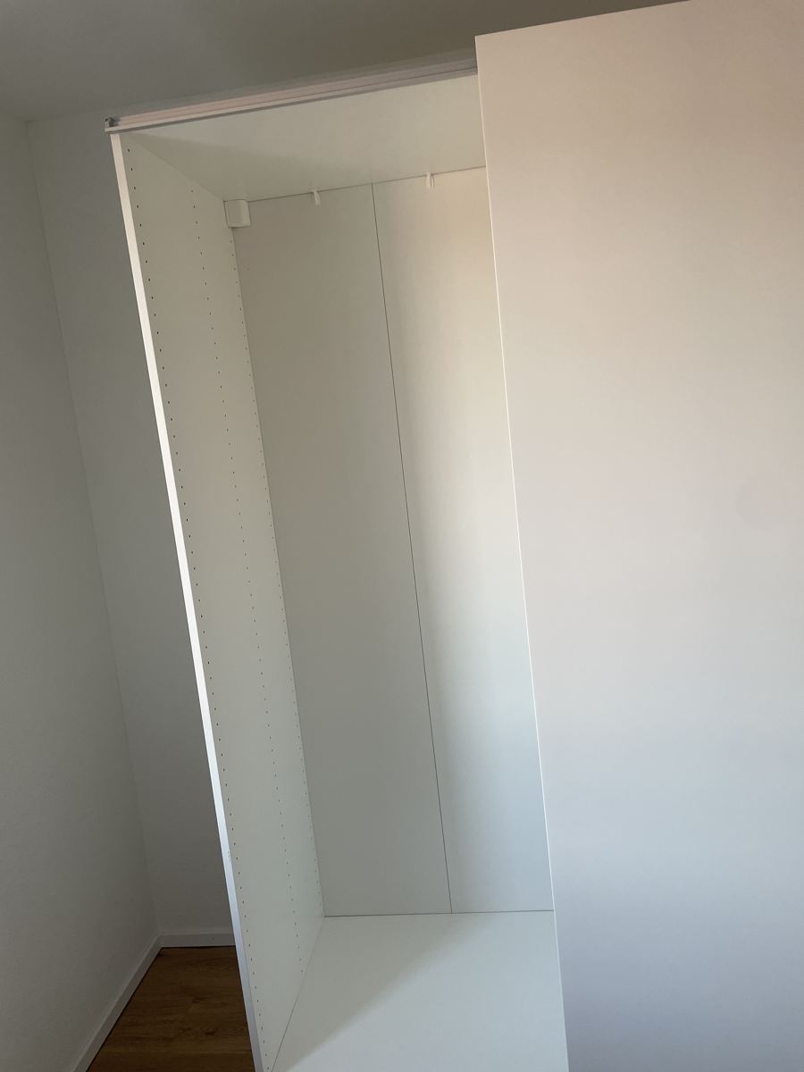 IKEA PAX wardrobe assembled — finished